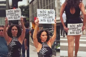 Idade não define capacidade: atriz Claudia Ohana protesta contra estereótipos aos 62 anos Idade não define capacidade: atriz Claudia Ohana protesta contra estereótipos aos 62 anos