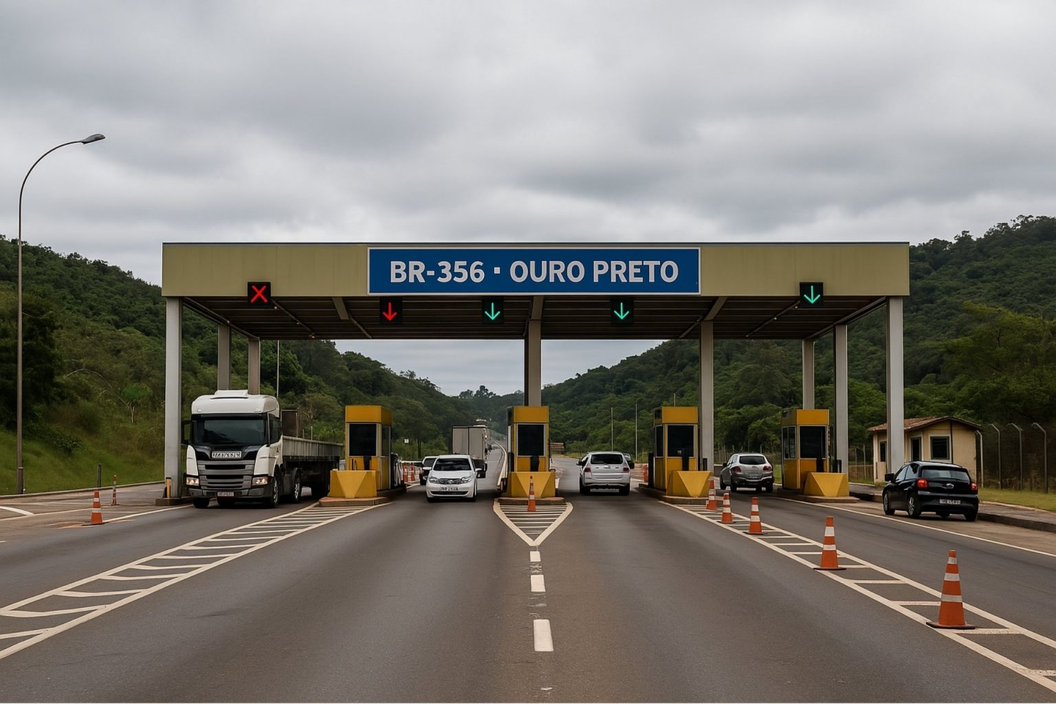 Leilão da BR-356: projeto prevê pedágio da R$ 11,16 para Mariana e Ouro Preto, contorno em Cachoeira do Campo e área de escape na Serra da Santa