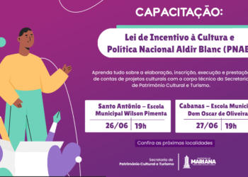 Mariana inicia capacitações gratuitas para agentes culturais com foco na PNAB e Lei Rouanet