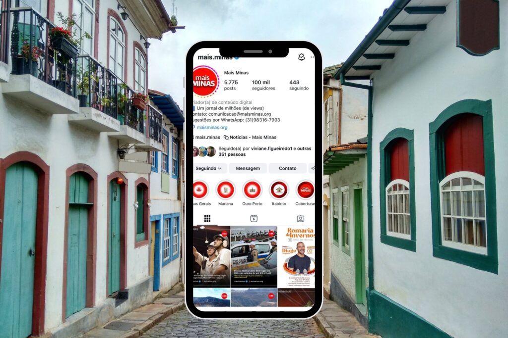 Mais Minas atinge marca de 100 MIL seguidores no Instagram