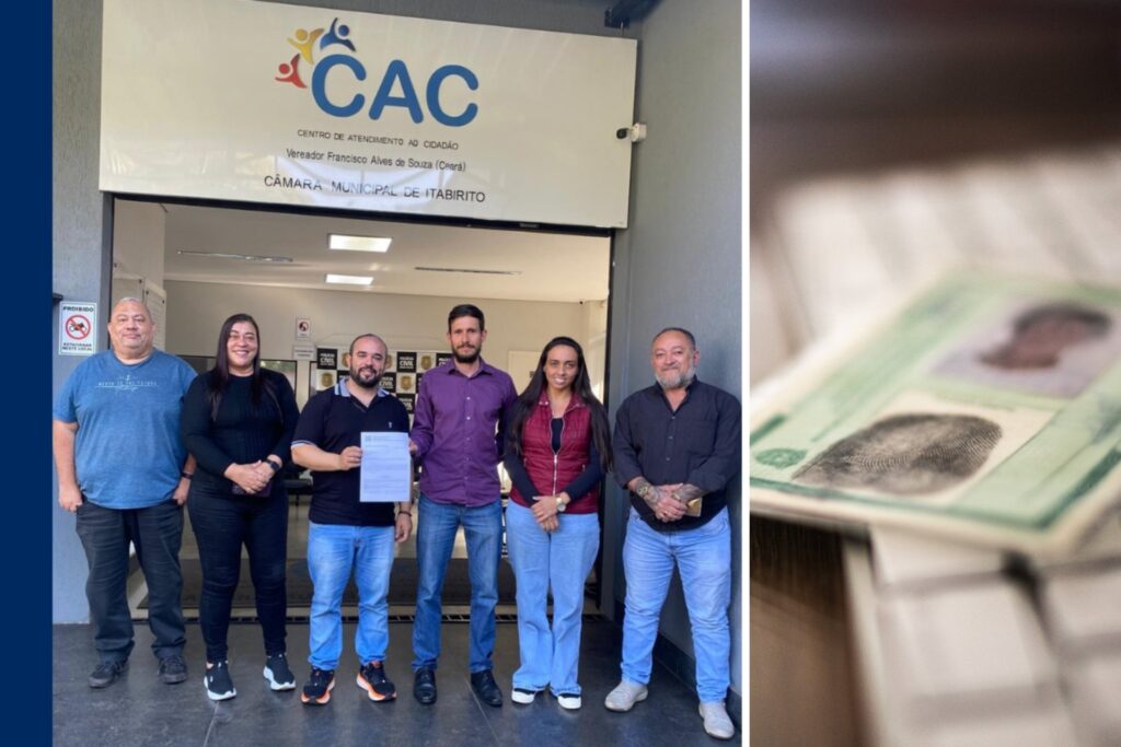 Itabirito terá 1.050 carteiras de identidade emitidas por meio de parceria da Câmara com a Polícia Civil