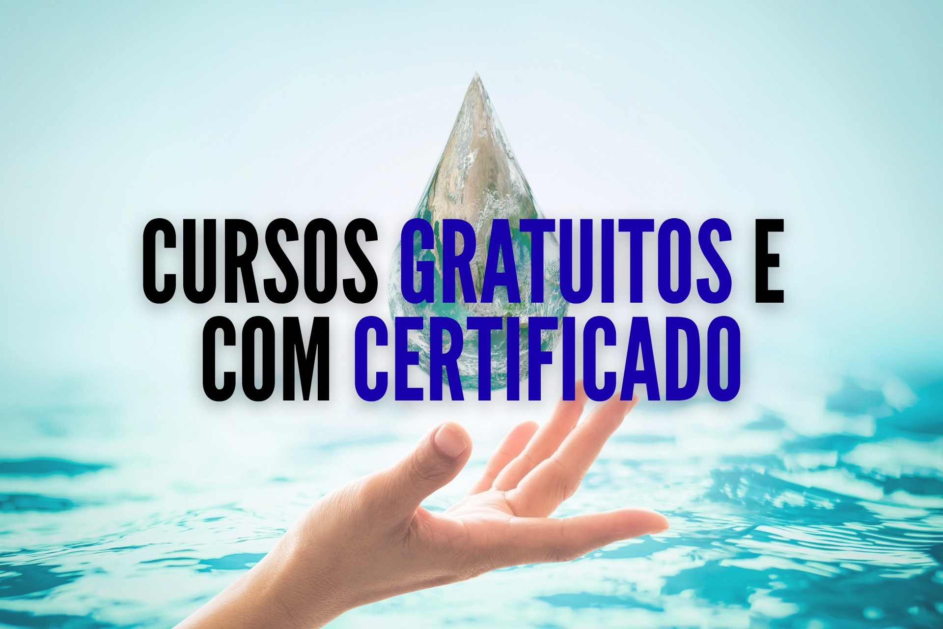 Cidadãos podem se inscrever em oito cursos gratuitos do governo sobre saneamento e recursos hídricos