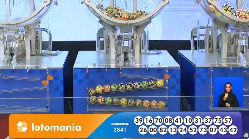 Números DA LOTOMANIA 2841
