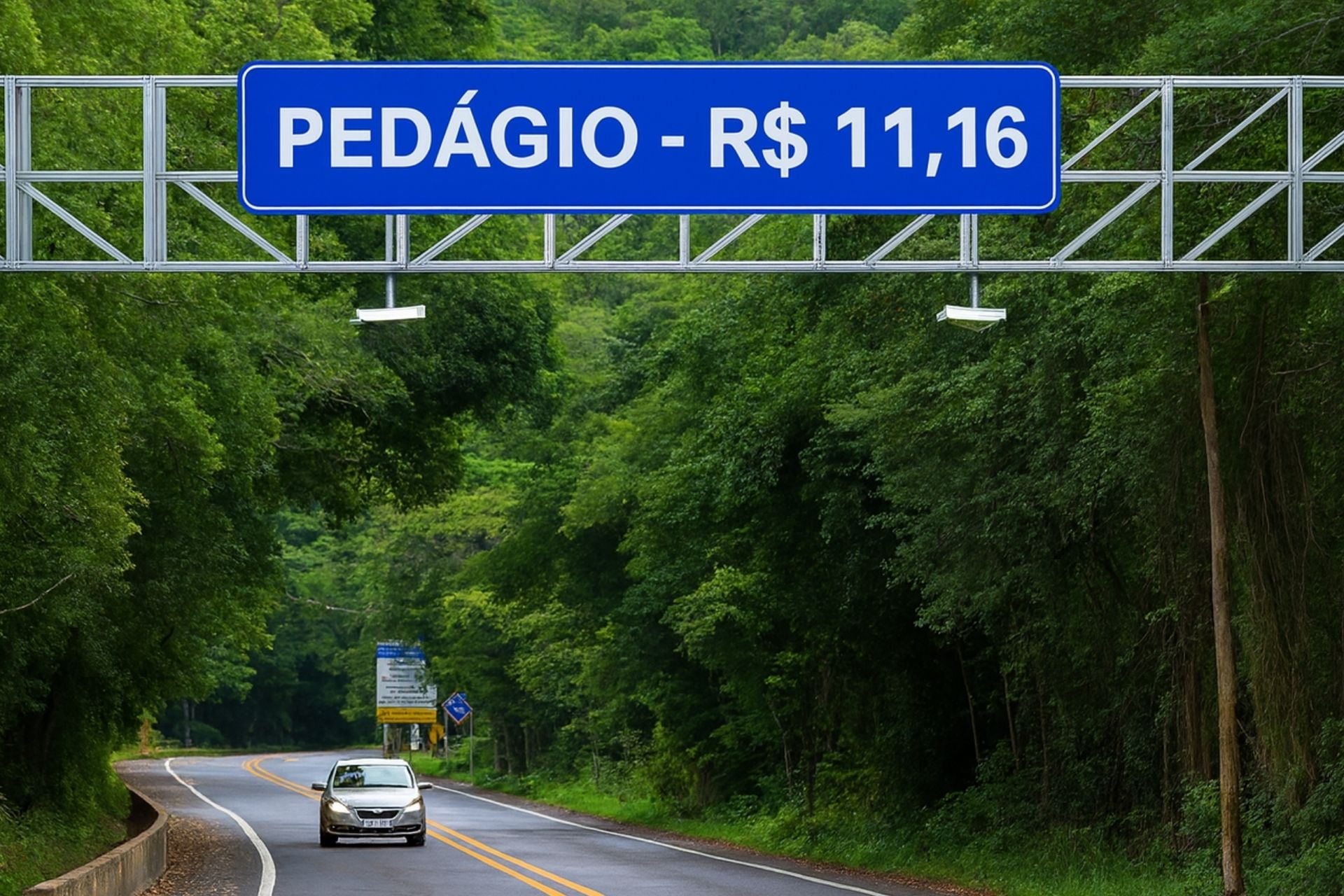 Pedágio entre Ouro Preto e Belo Horizonte deve custar R$ 11,16, somando duas tarifas eletrônicas na BR-356