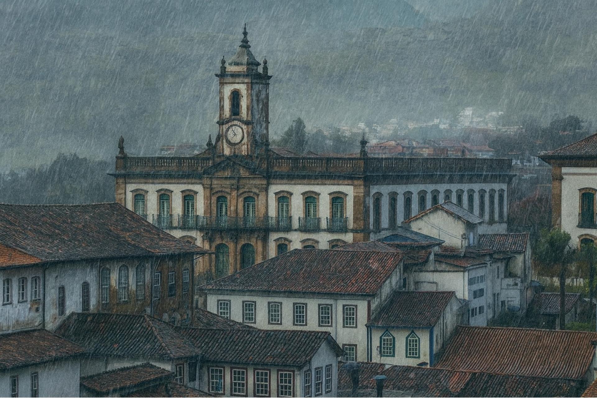 Ouro Preto, Mariana e Itabirito terão quinta-feira nublada e com possibilidade de chuva isolada, segundo o INMET