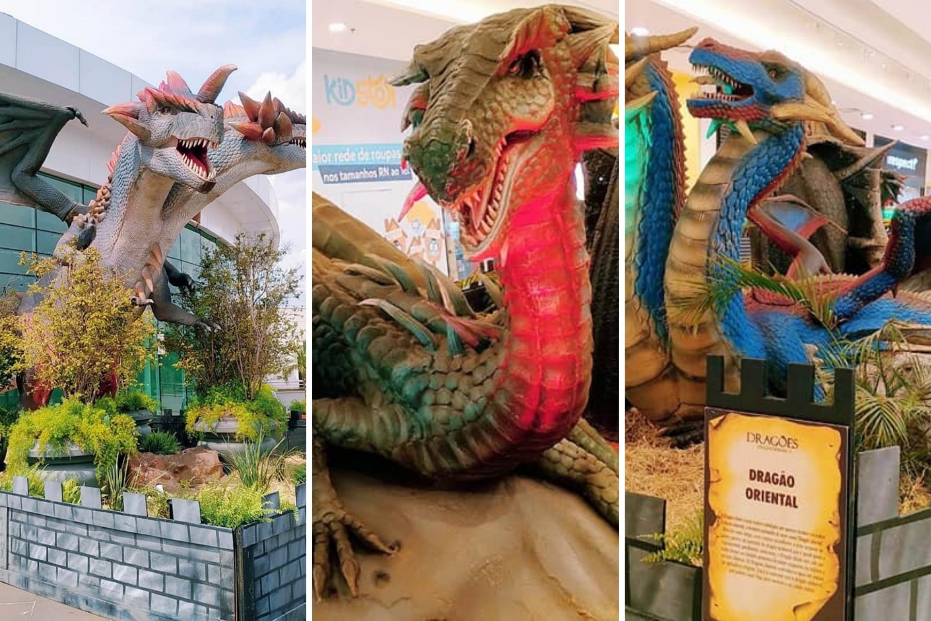 Exposição “Dragões” transforma o Jardim de Mariana em palco de fantasia e arte