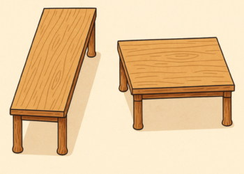 As mesas idênticas que o cérebro jura que são diferentes