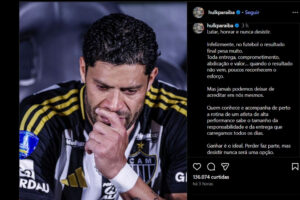 Ídolo do Atlético desabafa após vice na Sul-Americana: “Desistir nunca é uma opção” Ídolo do Atlético desabafa após vice na Sul-Americana: "Desistir nunca é uma opção"