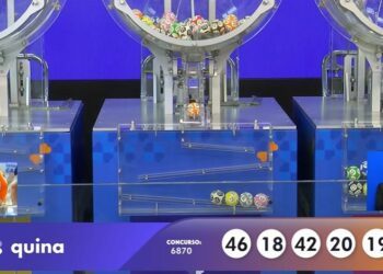 Números da QUINA 6870 de hoje: 18, 19, 20, 42, 46.