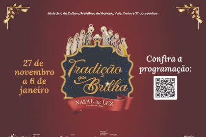 Programação do Natal de Luz de Mariana 2026
