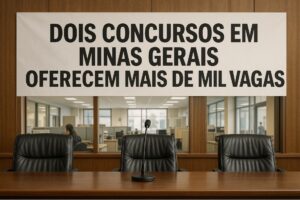 Dois concursos em Minas Gerais oferecem mais de mil vagas com oportunidades para níveis médio, técnico e superior Dois concursos em Minas Gerais oferecem mais de mil vagas com oportunidades para níveis médio, técnico e superior