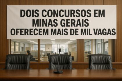 Dois concursos em Minas Gerais oferecem mais de mil vagas com oportunidades para níveis médio, técnico e superior