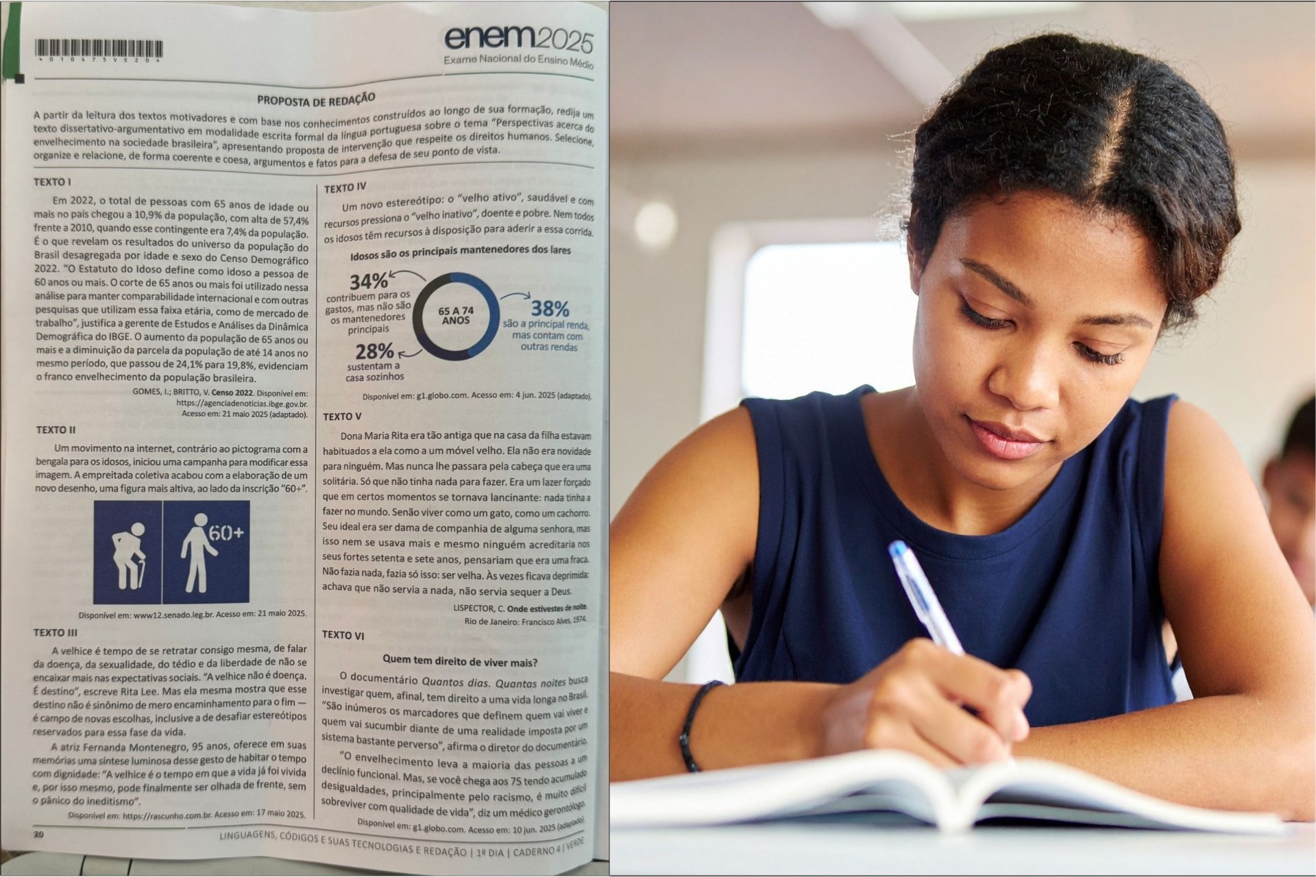 ChatGPT acerta tema da redação do Enem 2025 e cita até o IBGE, presente nos textos motivadores