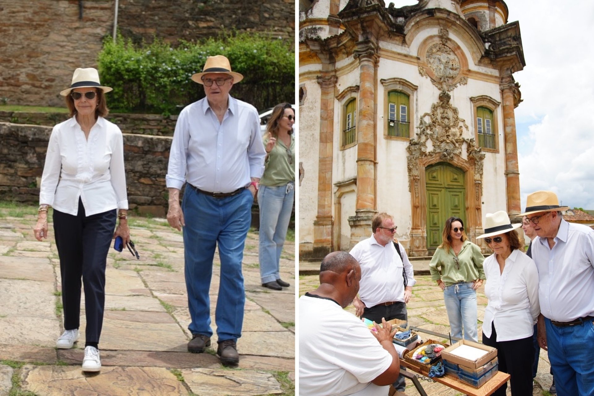 Rei e rainha da Suécia passam férias discretas nas ladeiras de Ouro Preto