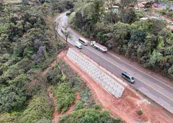 Obras de contenção interditam parcialmente a BR-040 em Congonhas na segunda-feira