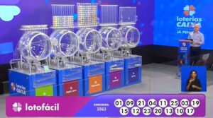 R$ 1,8 milhão hoje: Resultado da Lotofácil 3563 de segunda-feira (15/12/25) R$ 1,8 milhão hoje: Resultado da Lotofácil 3563 de segunda-feira (15/12/25)