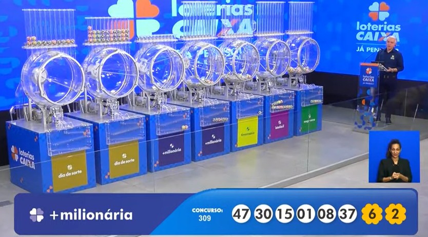 Números do sorteio da Milionária 309