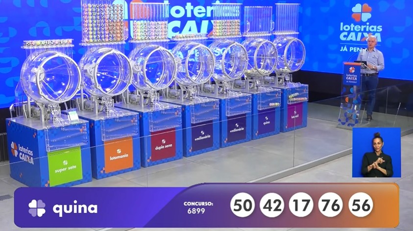 R$ 598 mil hoje: Veja o Resultado da Quina 6899 de quarta-feira (10/12/25)