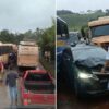 Acidente grave envolvendo 10 veículos interdita totalmente a BR-040 em Congonhas e causa congestionamento nos dois sentidos
