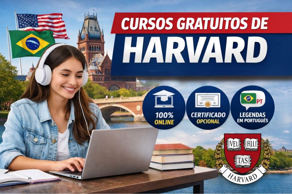 Harvard oferece 139 cursos online e gratuitos com legenda em português para brasileiros Harvard oferece 139 cursos online e gratuitos com legenda em português para brasileiros