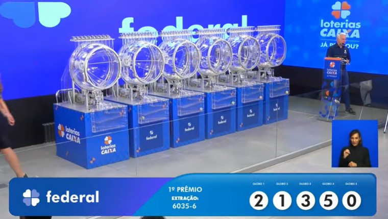 Bilhete de R$ 500 mil da Loteria Federal 6035