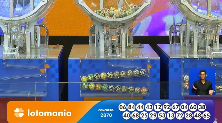 Números do sorteio da Lotomania 2870