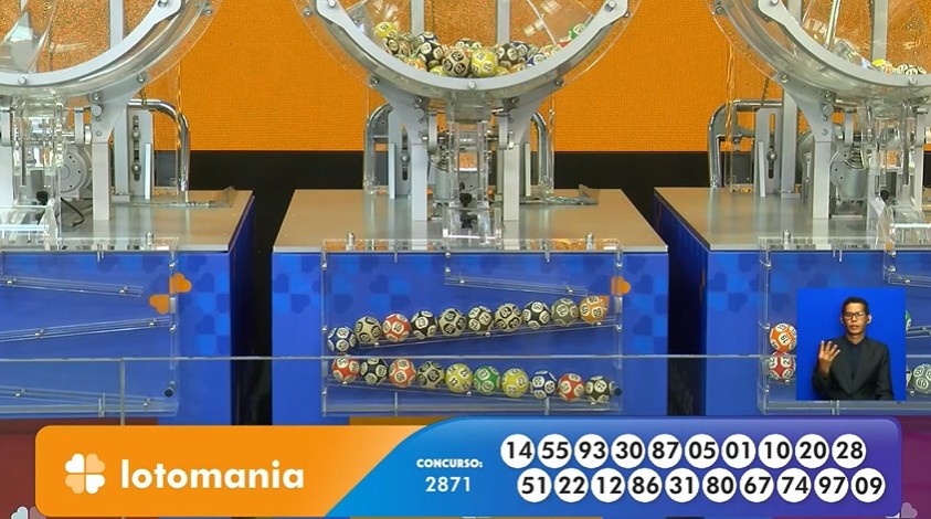 Números do sorteio da Lotomania 2871
