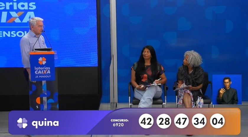 Resultado da Quina 6920 de hoje (06/01/26); prêmio estimado é de R$ 13 milhões