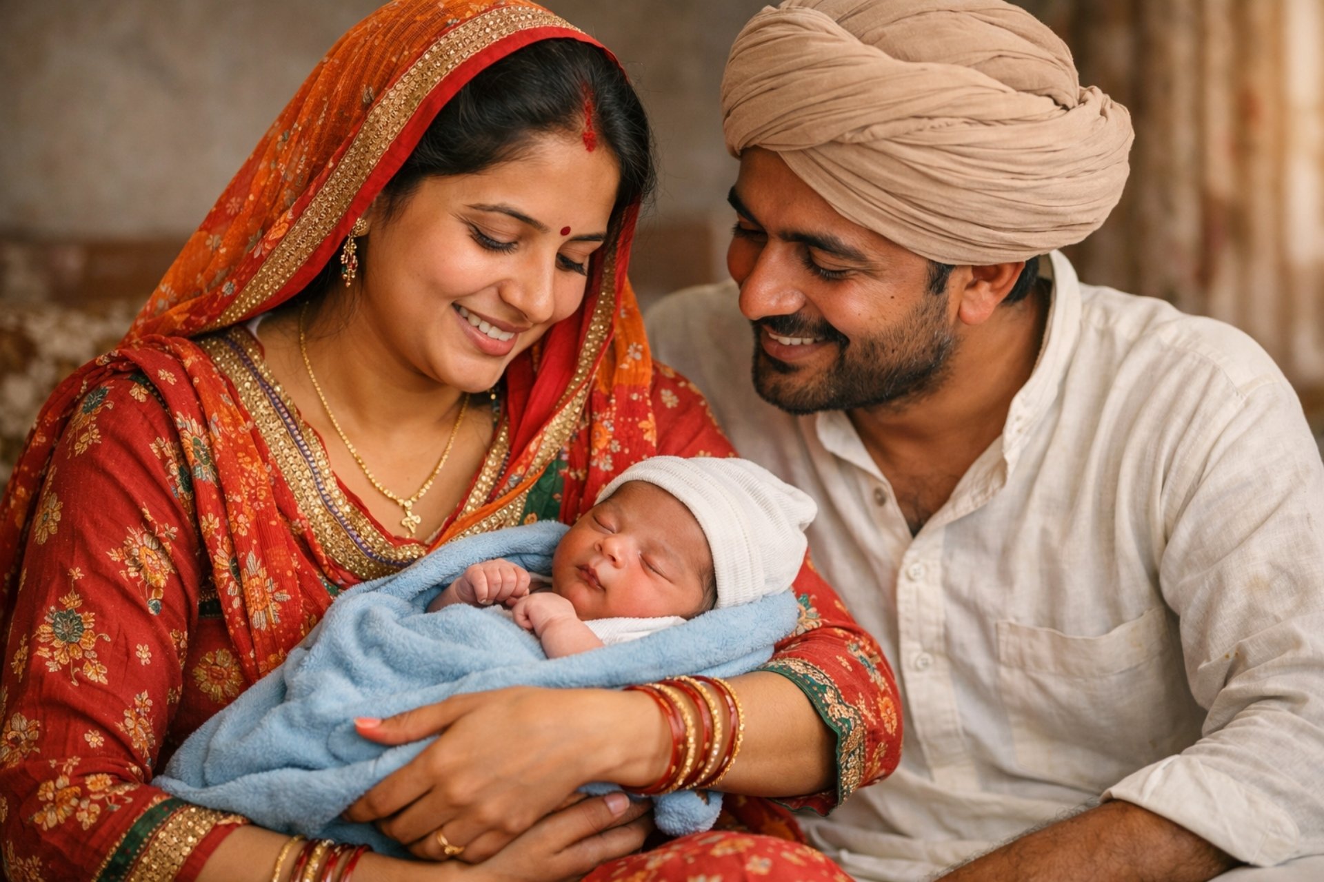 Casal tem primeiro filho homem após dez meninas e nascimento levanta questionamentos