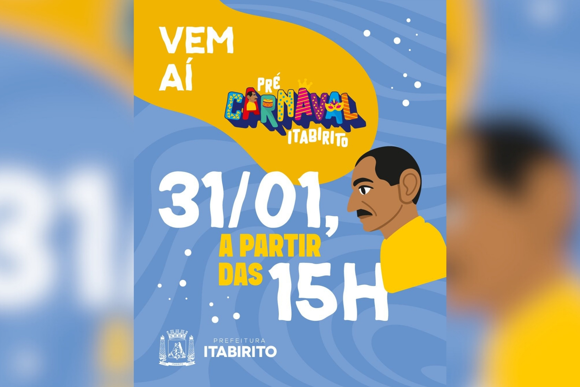 Pré-Carnaval de Itabirito muda trânsito neste sábado e interdita trecho da Avenida Farid Rahme; confira a programação