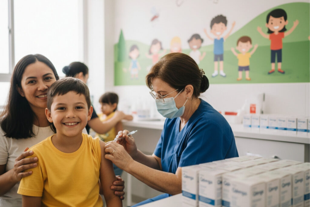 Mariana começa vacinar crianças e adolescentes contra a dengue Mariana começa vacinar crianças e adolescentes contra a dengue