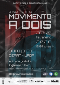 Com ingresso solidário, espetáculo "Movimento a Dois" estreia em Ouro Preto 