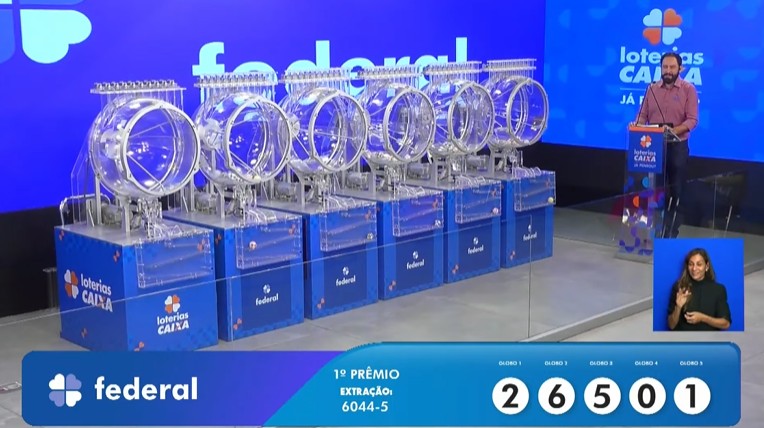 Resultado da Loteria Federal 6044 de hoje, quarta-feira (25/02/26)