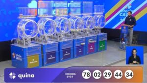 Resultado da Quina 6954 de sábado (14/02/26); prêmio é de R$ 600 mil