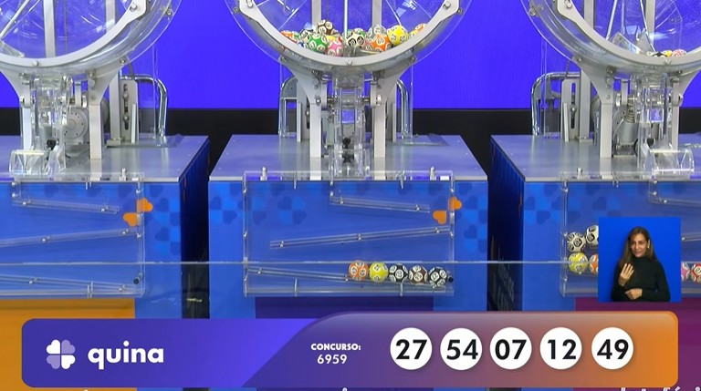 Resultado da Quina 6959 de segunda-feira (23/02/26); prêmio é de R$ 600 mil Resultado da Quina 6959 de segunda-feira (23/02/26); prêmio é de R$ 600 mil