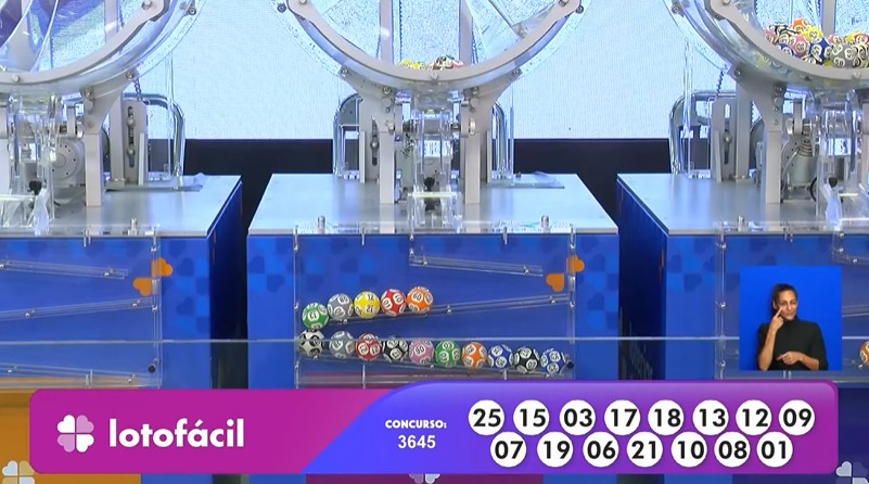 Resultado da Lotofácil 3645 de hoje, 25 de março