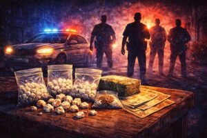 PM prende suspeito de tráfico com 67 pedras de crack e maconha PM prende suspeito de tráfico com 67 pedras de crack e maconha