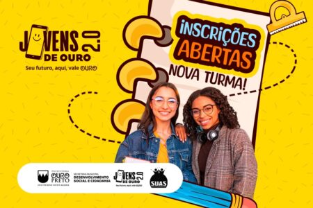 Ouro Preto: Programa Jovens de Ouro abre inscrições para 100 vagas de capacitação profissional