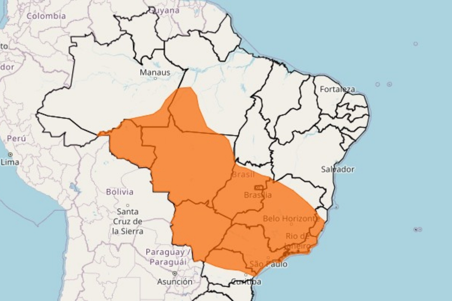 Inmet emite alerta de perigo para chuvas intensas em Minas Gerais