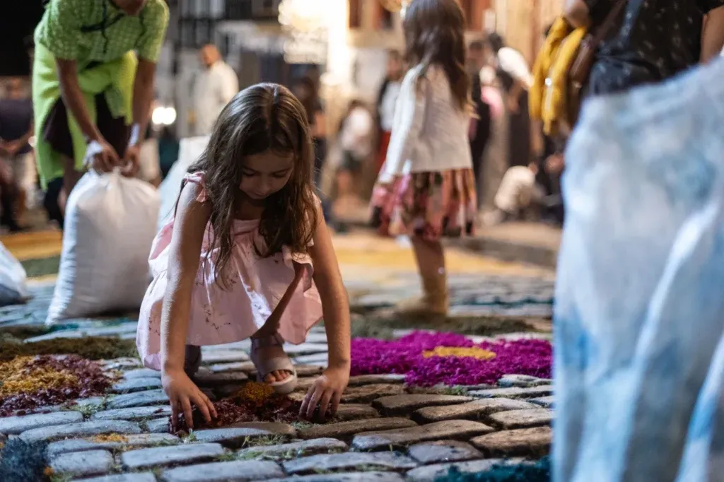 Tapetes devocionais em Ouro Preto