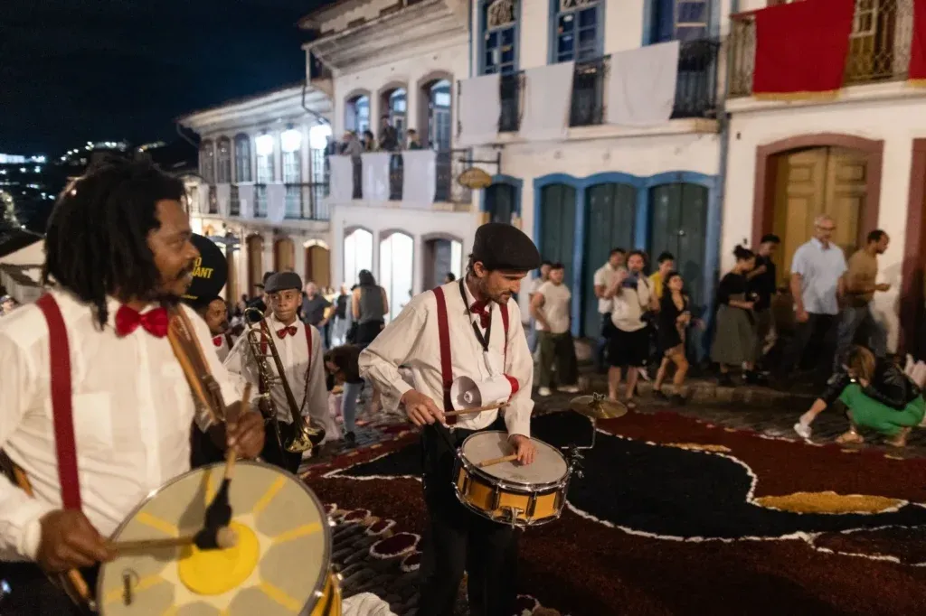 Tapetes devocionais em Ouro Preto
