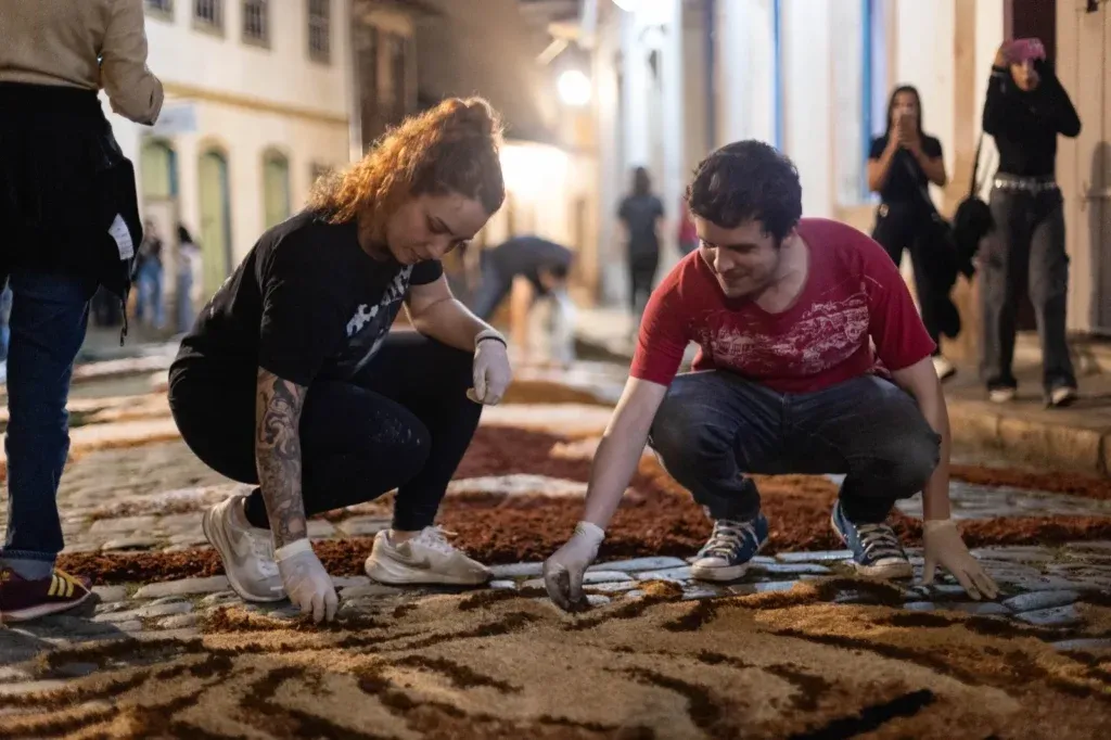 Tapetes devocionais em Ouro Preto