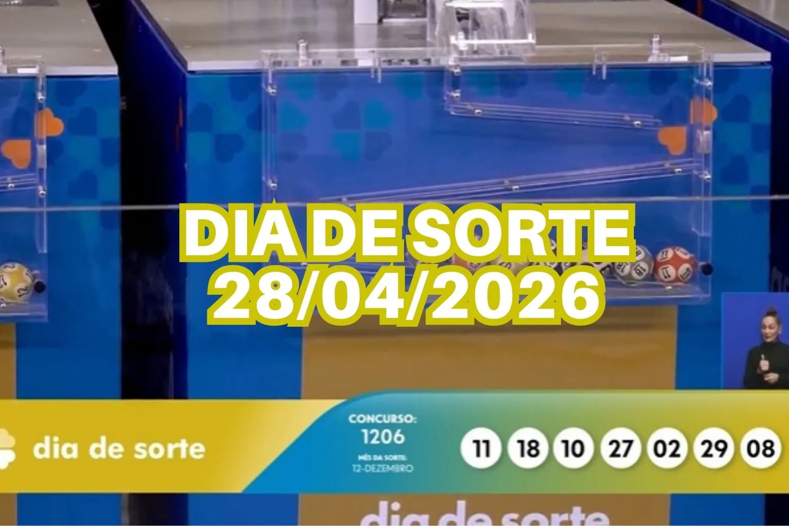 Resultado da Dia de Sorte 1206 de hoje, terça-feira (28/04/2026)