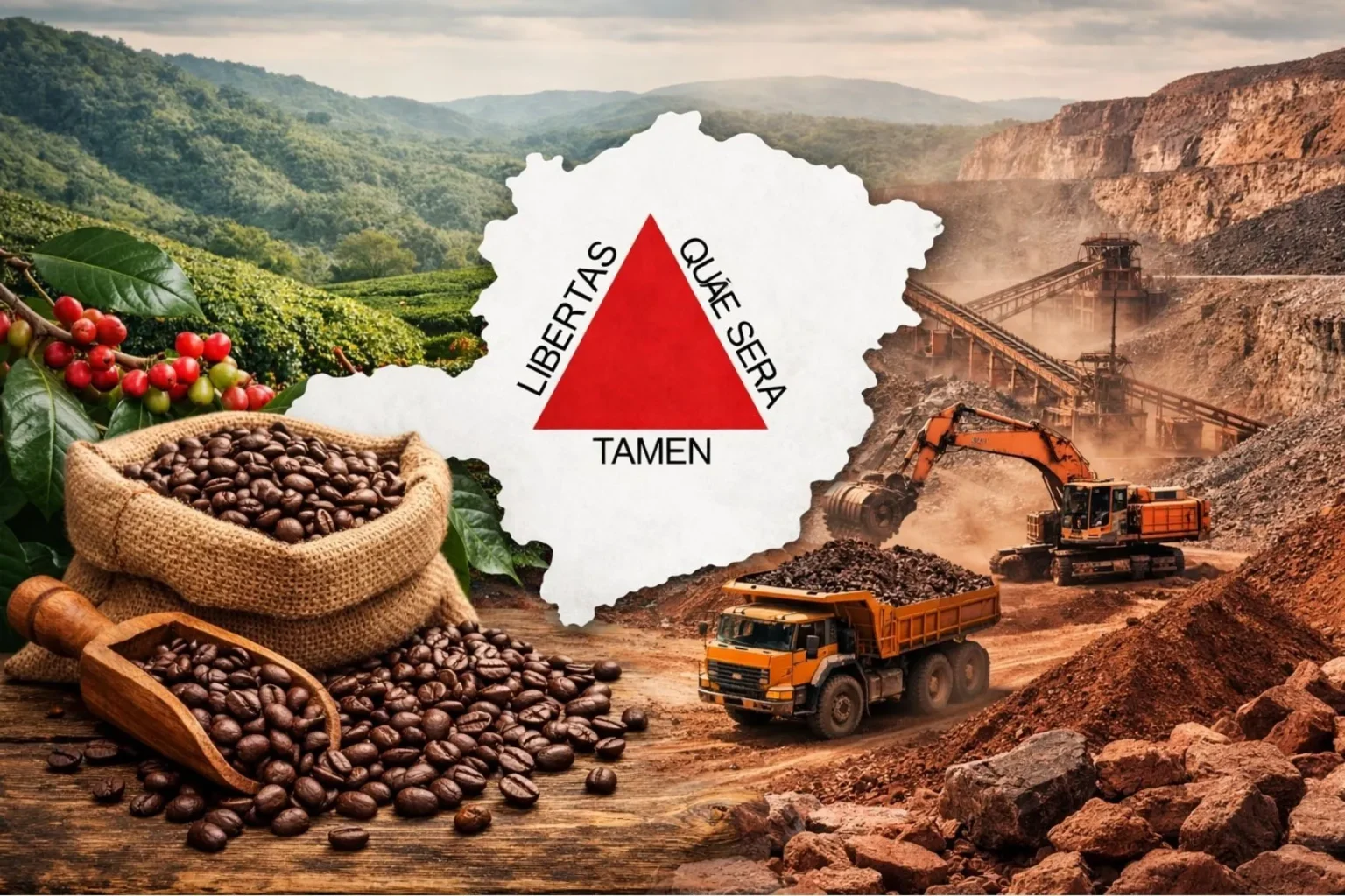Café e minério de ferro concentram quase metade das exportações de Minas Gerais em março Café e minério de ferro concentram quase metade das exportações de Minas Gerais em março