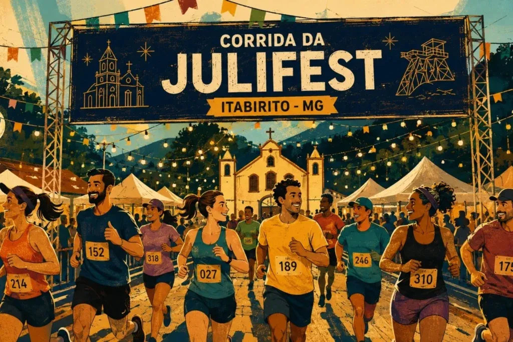 Itabirito terá a 1ª Corrida Julifest com percursos de 5 km, 10 km e caminhada Itabirito terá a 1ª Corrida Julifest com percursos de 5 km, 10 km e caminhada