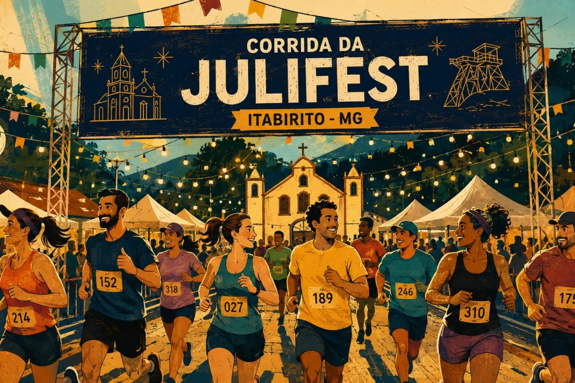 Itabirito terá a 1ª Corrida Julifest com percursos de 5 km, 10 km e caminhada