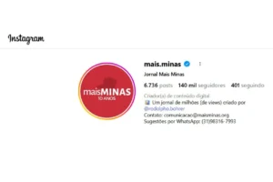 Mais Minas ultrapassa a marca de 140 mil seguidores no Instagram