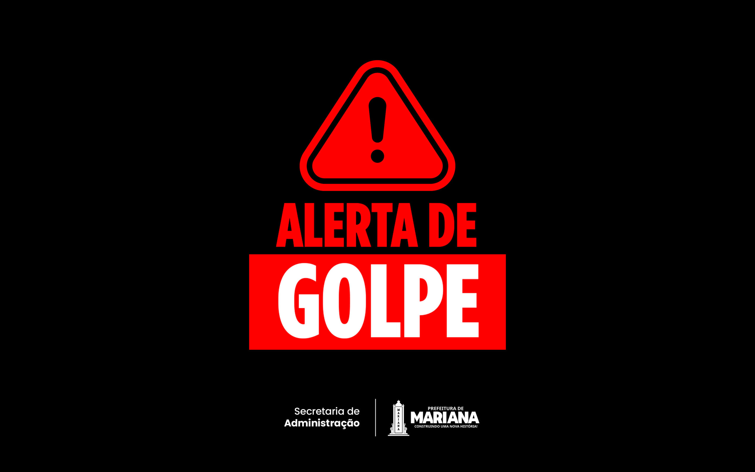 Prefeitura de Mariana alerta para golpe com falso concurso público e orienta candidatos a consultar apenas canais oficiais