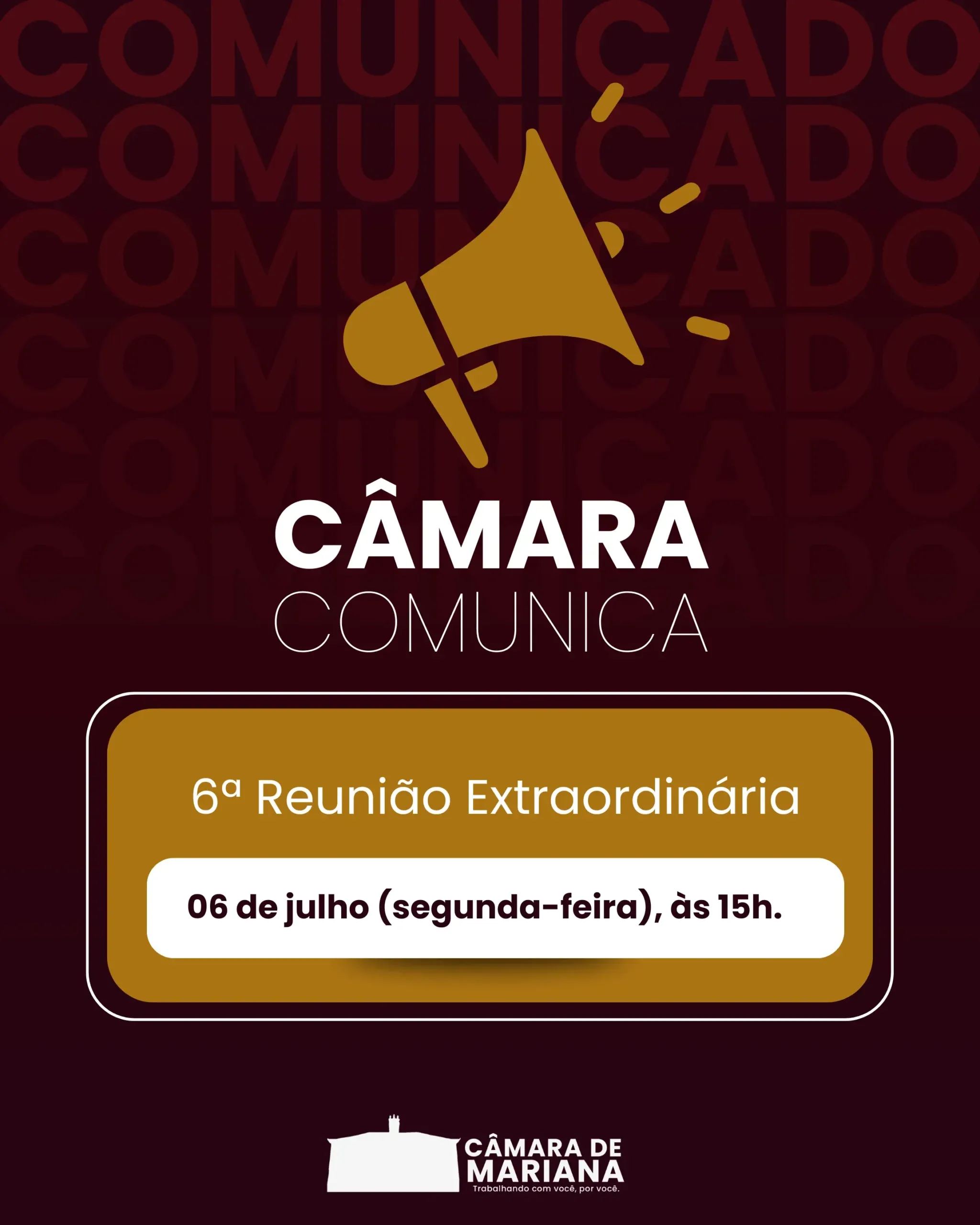 Câmara de Mariana realiza reunião extraordinária para votar plano de carreiras e repasses a entidades; veja os projetos