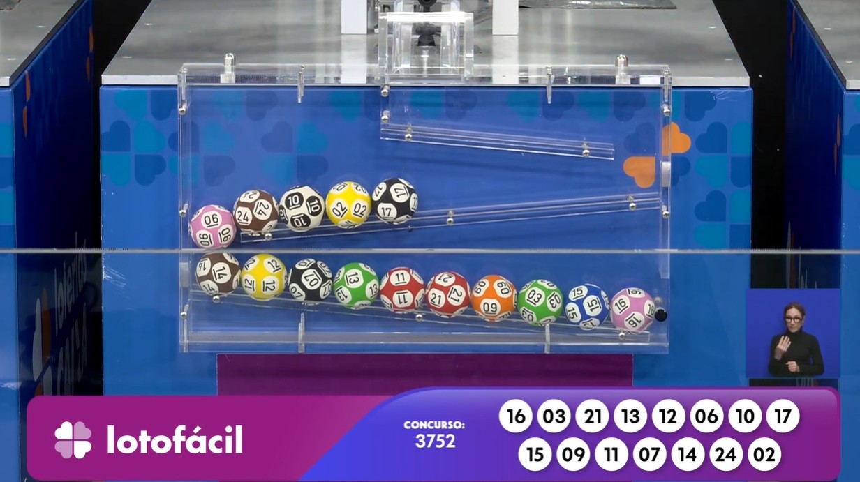 Números da Lotofácil 3752